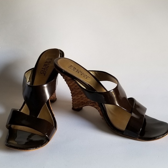 franco sarto yellow wedge